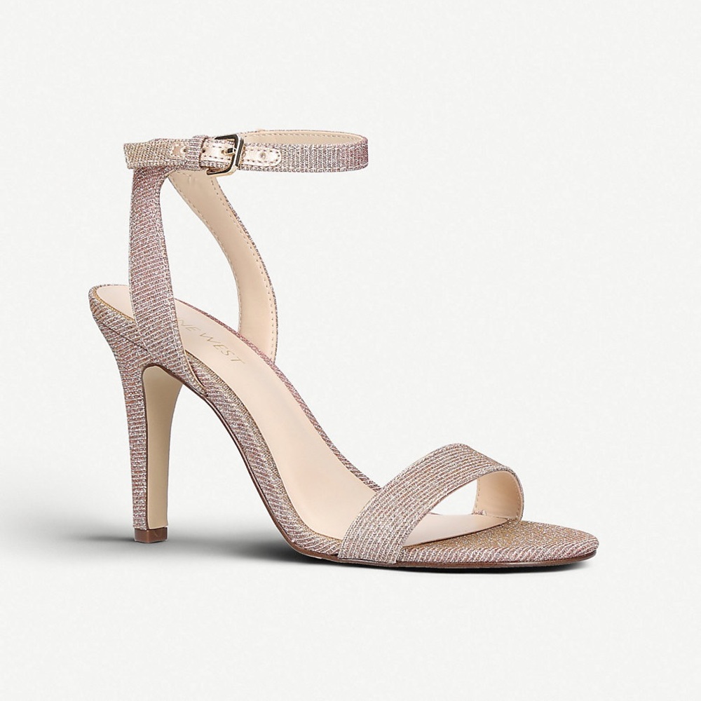 Platinum silver dressy heels